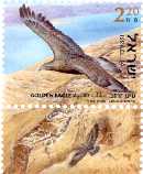 Stamp:Golden Eeagle (Aquila Chrysaetos) (Birds of the Jordan Valley), designer:Tuvia Kurtz 08/2002