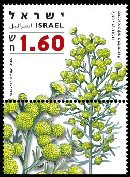 Stamp:Tree Wormwood (Medicinal Herbs and Spices), designer:Yigal Gabay, Tuvia Kurz 09/2008
